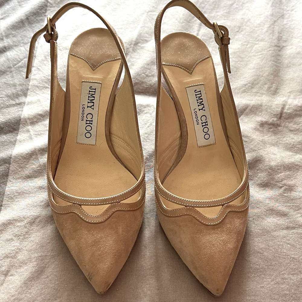 Jimmy choo shoes beige